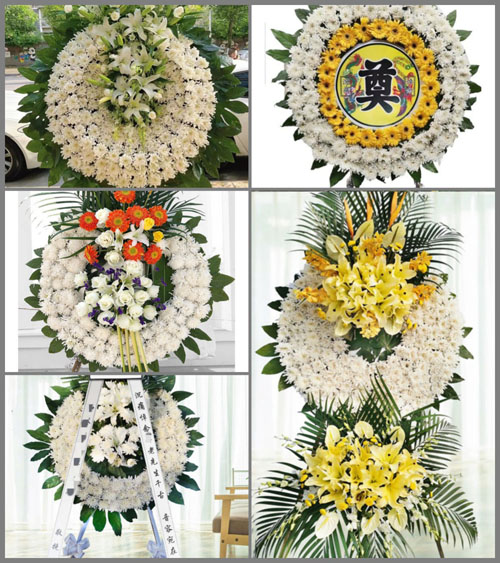 广东梅州市大埔县湖寮镇双坑村花圈速递